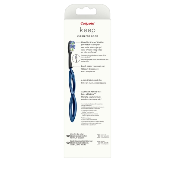 Colgate Keep Manual Toothbrush Deep Clean Starter Kit - Navy - Picture 3 of 7